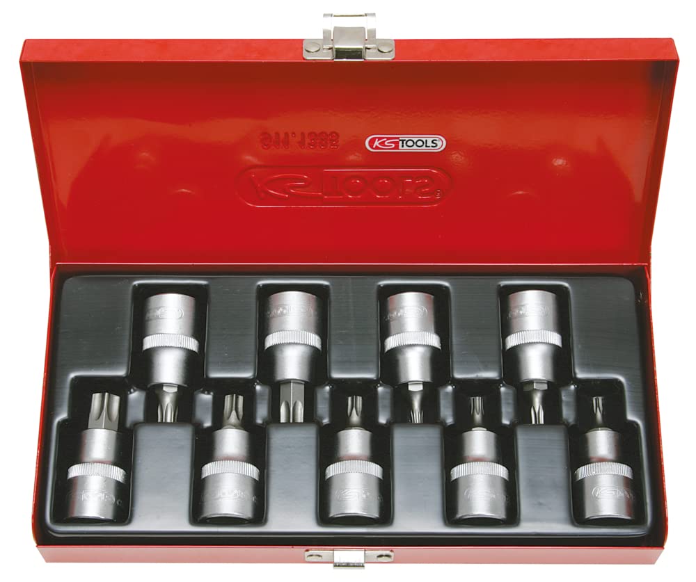 KS Tools 1/2 922.1890 9-Piece Socket Set Torx Screwdriver T20